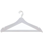 Комплект плечиков с выемками под бретели 3шт «Wood» 40,5x8x20см (цвет белый) 48р