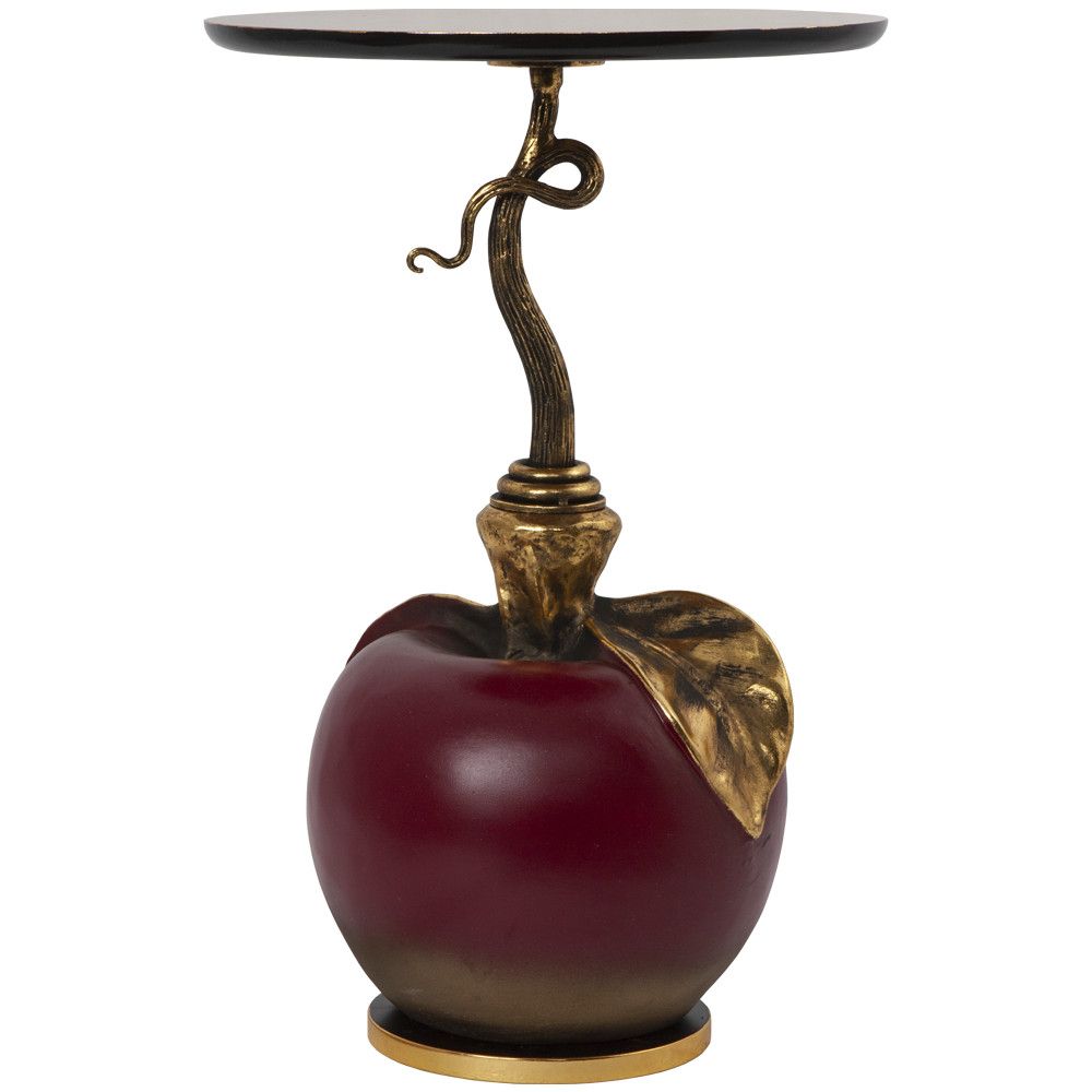 Столик декоративный с золотой столешницей Яблоко Евы Кардован