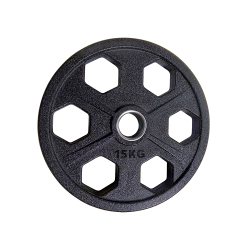 Диск обрезиненный 15 кг СНЕЖИНКА