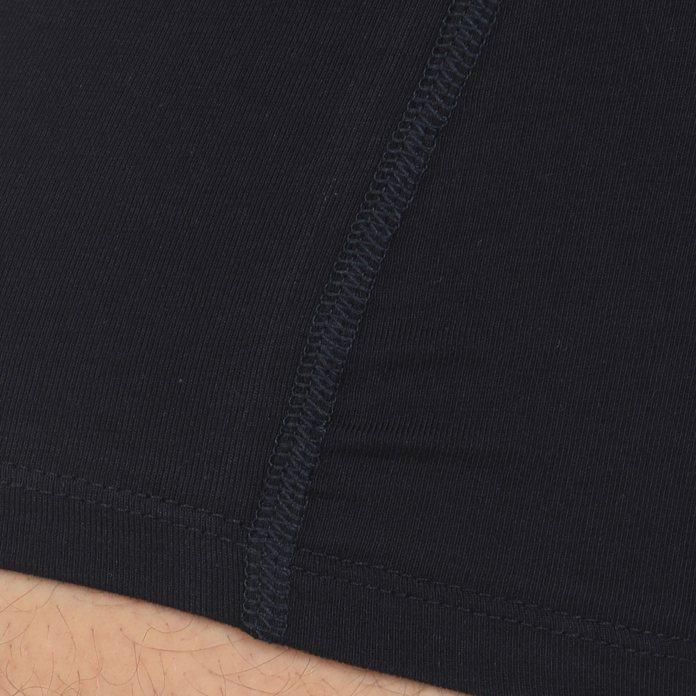 Темно-синие мужские трусы-боксеры с пришивной брендированной резинкой (Размер: M) (Цвет: темно-синий)