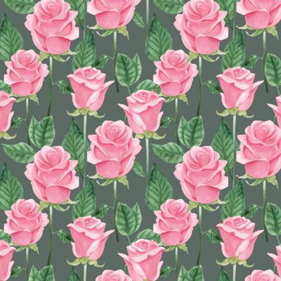 Розовые розы на темном фоне