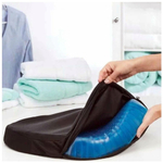 Подушка на сиденье силиконовая с чехлом 31х37 см, анатомическая подушка, для сидения на стул