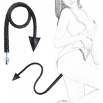 Металлический анальный плаг Leather Tail