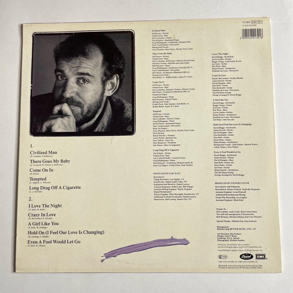 Винтажная виниловая пластинка LP Joe Cocker Civilized Man (Germany 1984) A Girl Like You