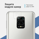 Стекло на камеру ROSCO для Xiaomi Redmi Note 9 Pro;Xiaomi Redmi Note 9S оптом (арт. XM-RN9S-CLEAR-CAM-GLASS)