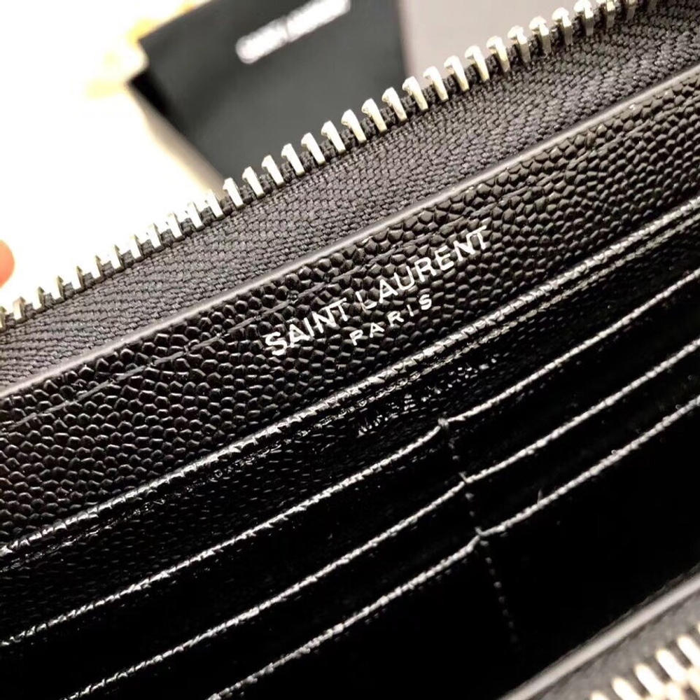 Saint Laurent Cassandre Zip Around Wallet