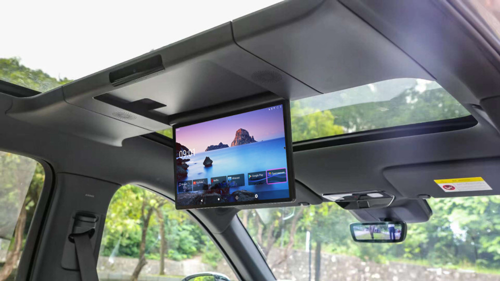 Монитор потолочный моторизированный для Lixiang L6 - ERGO ER15LX с экраном 15.6” (1920х1080 FullHD, Android, 3+32Gb) черный