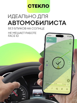 Матовое стекло BROSCORP для Apple iPhone 15 Pro Max (арт.IP15PROMAX-FSP-GLASS-MATTE )