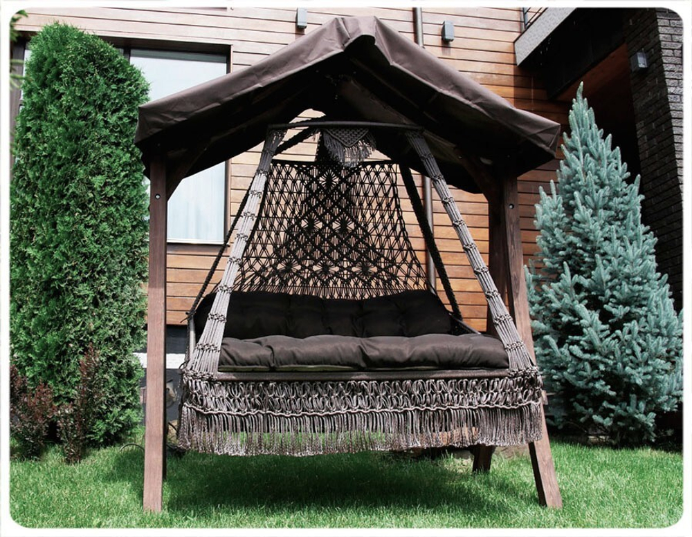 Подвесные плетеные качели (подушка в комплекте) Besta Fiesta СЕАРА