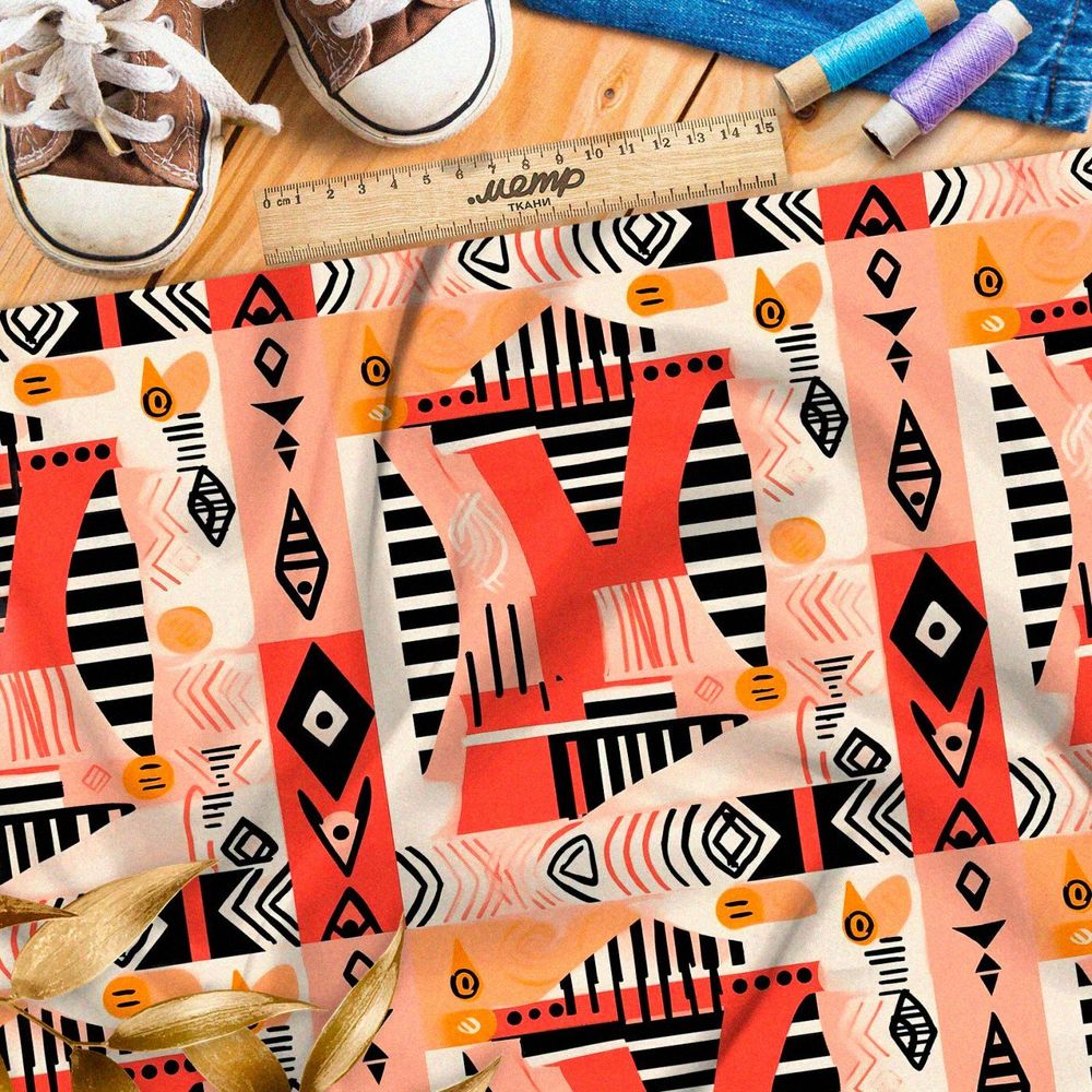 Ткань премиум флис эффектный разрыв