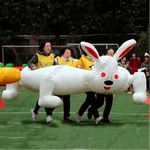 Надувная командная игра "Верхом на зайце"