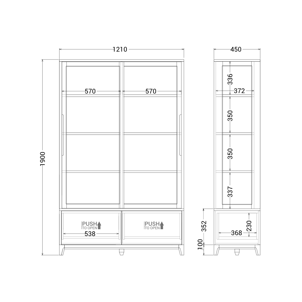Витрина Case CS159