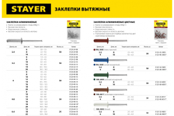 Алюминиевые заклепки STAYER Color-FIX 4.0х10 мм RAL 8017 шоколадно-коричневый, 50шт Professional 3125-40-8017