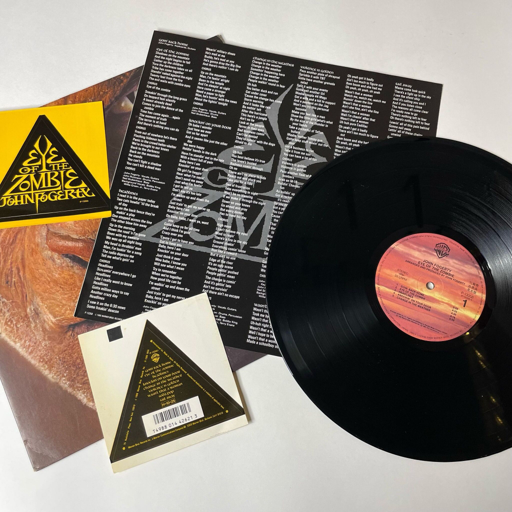 Винтажная виниловая пластинка LP John Fogerty Eye Of The Zombie (Japan 1986) (No Obi) (Promo) Headlines