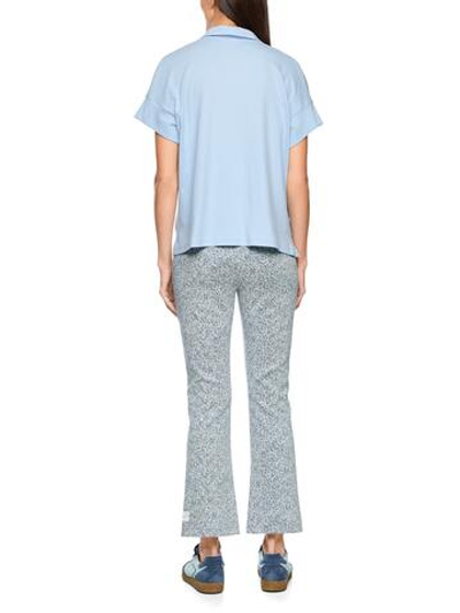 Marc Cain Блуза из комбинированной ткани