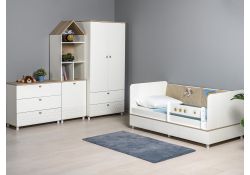 Комод Эльга белый шагрень / дуб белый exclusive