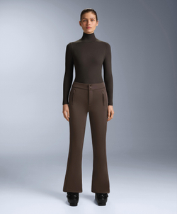 Oysho Термофутболка флисовая Base Layer с высоким воротом, темно-коричневый