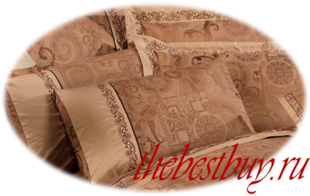 Комплект постельного белья  ANABELLA  жаккард с вискозой (арт. 574-4) - евро, семейный, 1,5 спальный