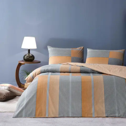 Комплект постельного белья ТАЧ Ранфорс 2-спальный "MILES" V-Оранжевый