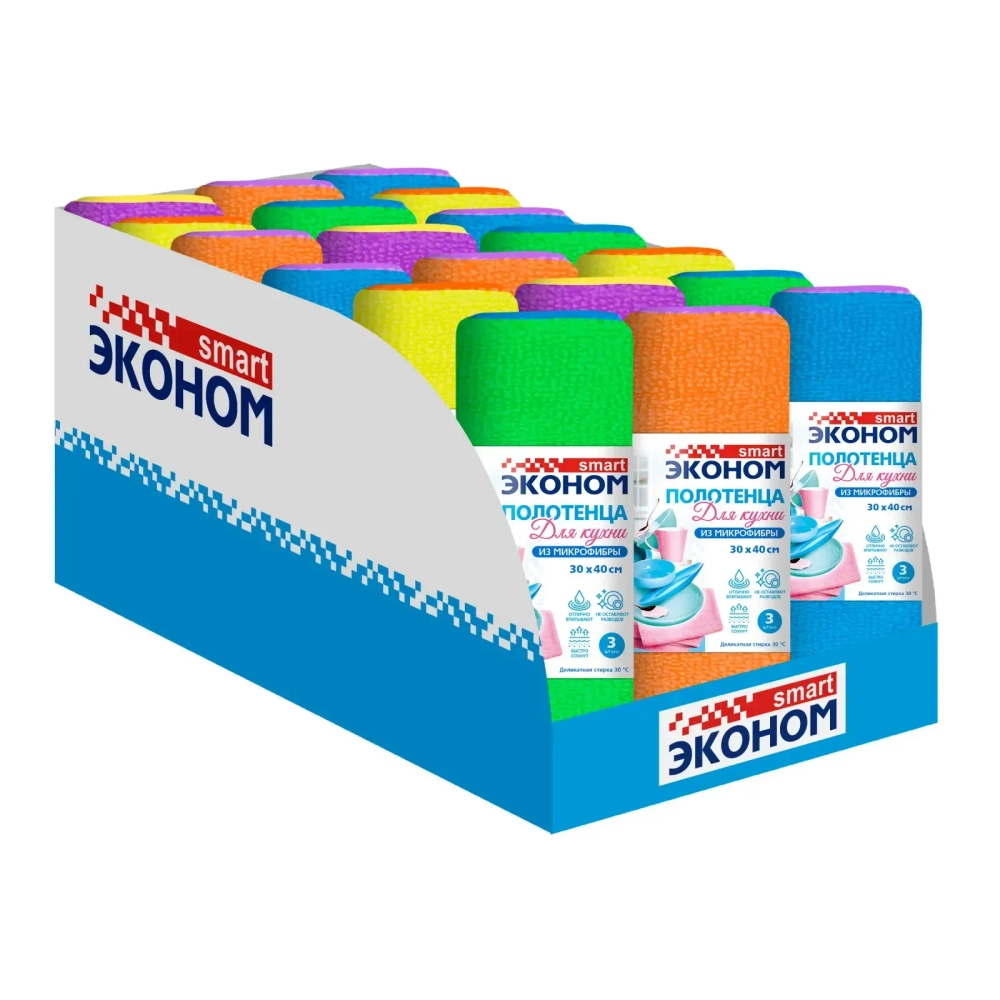 Полотенца из микрофибры Эконом smart 30х40 80*20 №3