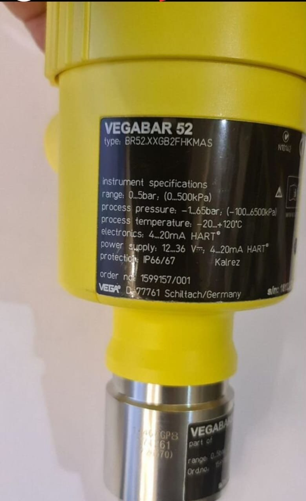 Преобразователь давления VEGABAR 52