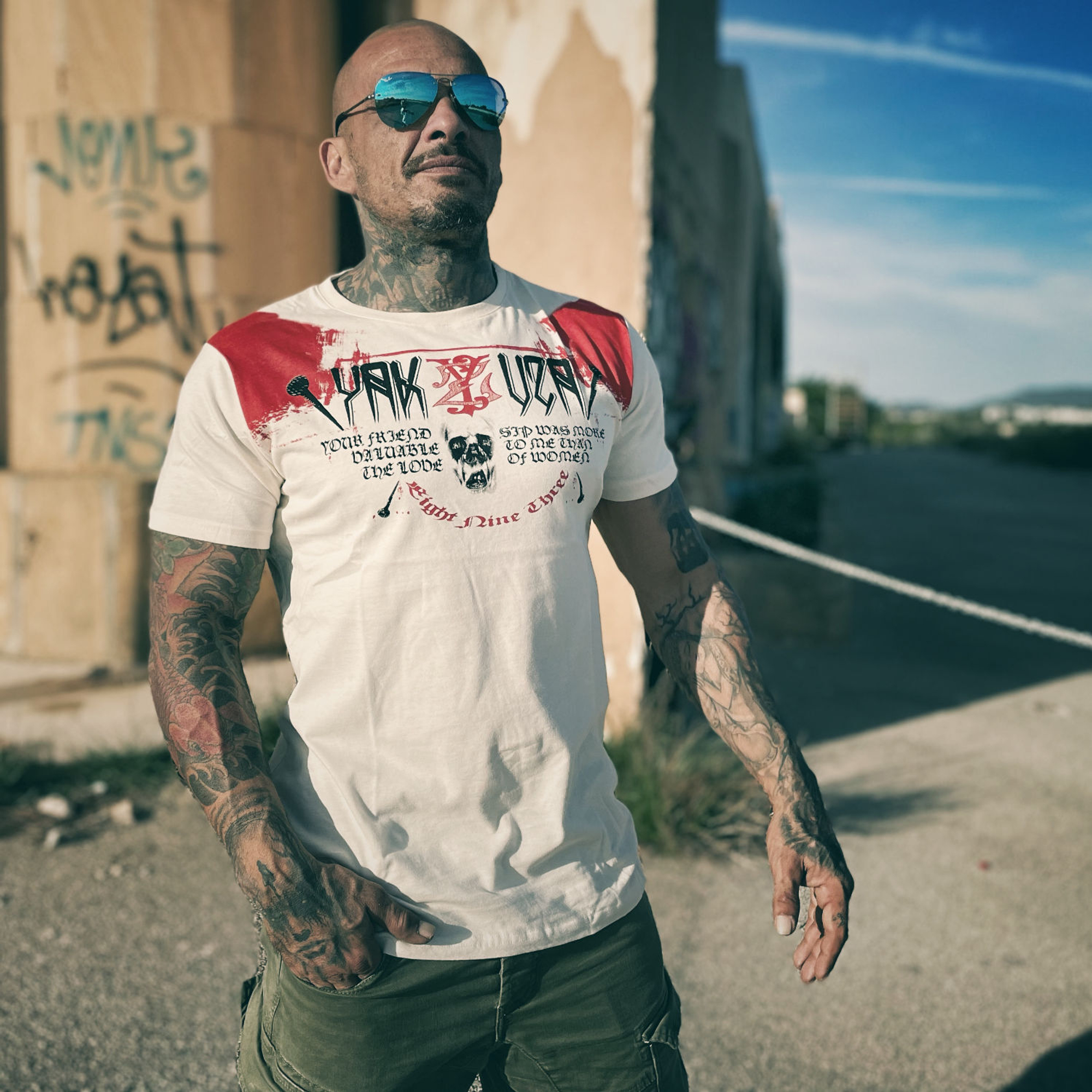 Футболка YAKUZA Friendship T-Shirt Whitecap