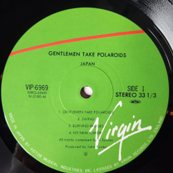 Винтажная виниловая пластинка LP Japan Gentlemen Take Polaroids (Japan 1980) (No Obi) My New Career