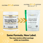 California Gold Nutrition, гидролизованные пептиды морского коллагена, без добавок, 200 г (7,05 унции)