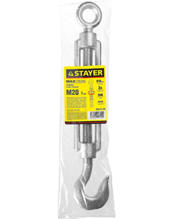 STAYER DIN 1480, М20, 1 шт, талреп крюк-кольцо (30515-20)
