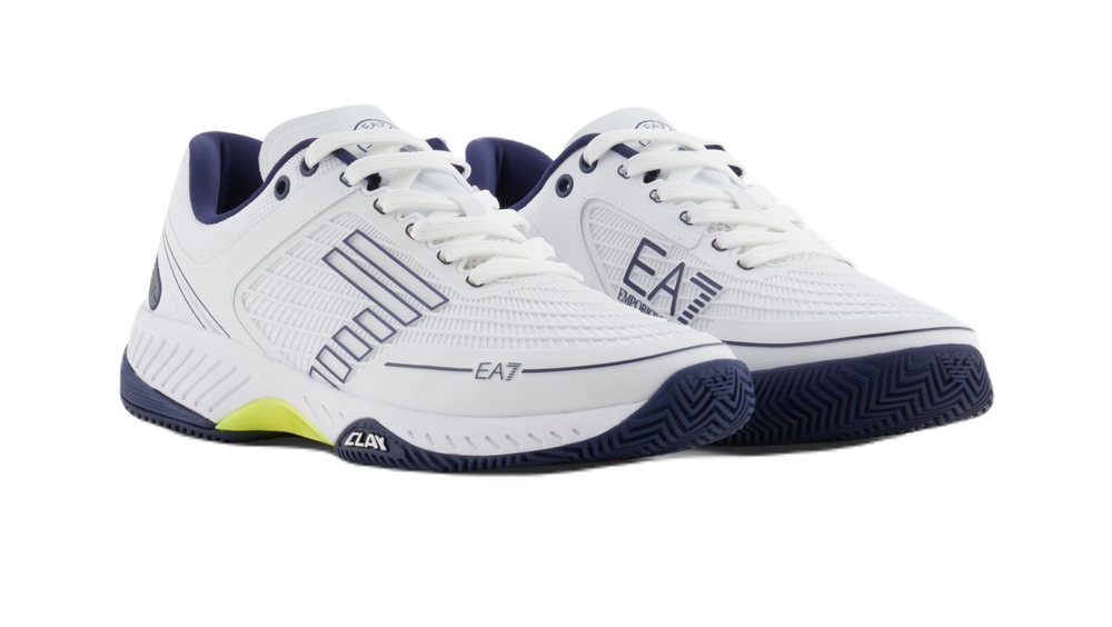 Мужские кроссовки теннисные EA7 Unisex Woven Sneaker Clay - белый