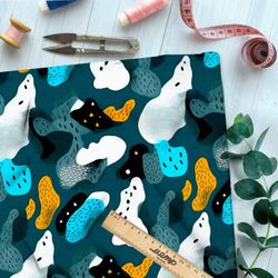 Ткань премиум шелк искусственный Армани чарующие точки зрения