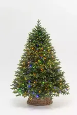 Елка с гирляндой 2в1 «Венецианская» (Литая+пвх) 240 см / 2,4 м