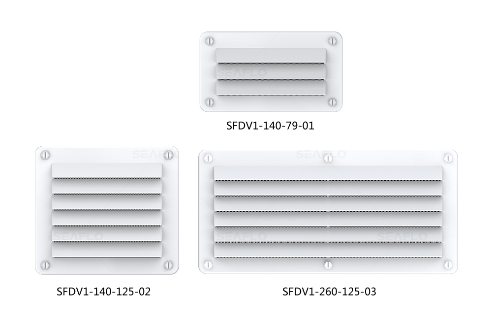 Вентиляционная решетка (264х126,5мм, АБС-пластик)