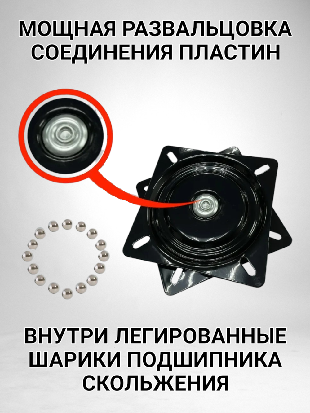 Поворотный механизм для кресла в лодку