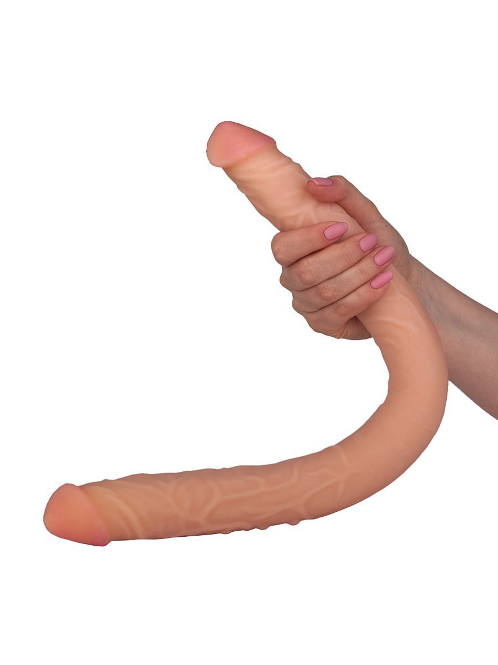 Двусторонний фаллоимитатор LOVETOY FLEX&FIX 49,5 см – гибкий