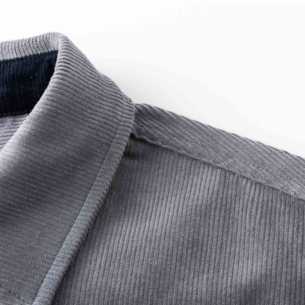 Сорочка Ymkashix Velvet Button мужская серый / темно-синий