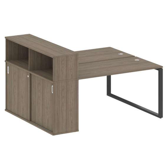 Метал Систем Рабочая станция с шкафом-купе на О-образном м/к БО.РС-СШК-2.3 Т