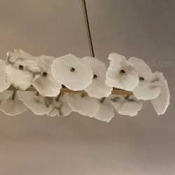 Люстра Cloyd KNOSS-A C1 / шир. 120 см - алебастр - латунь (арт.10755)