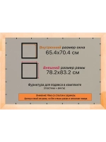 Рамка для постера и фотографий 65x70