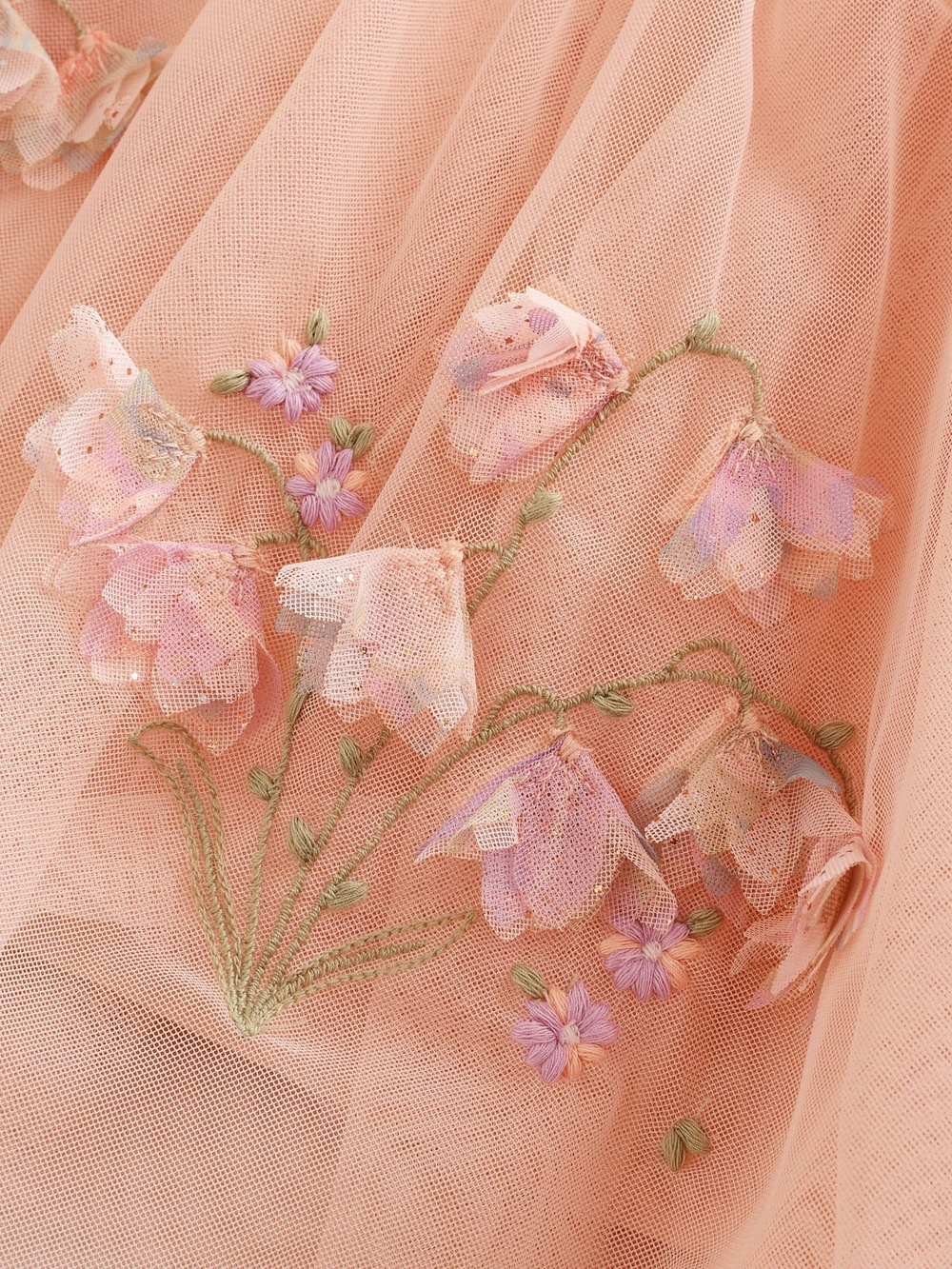 Платье для девочки Next E86-993, Персиковый