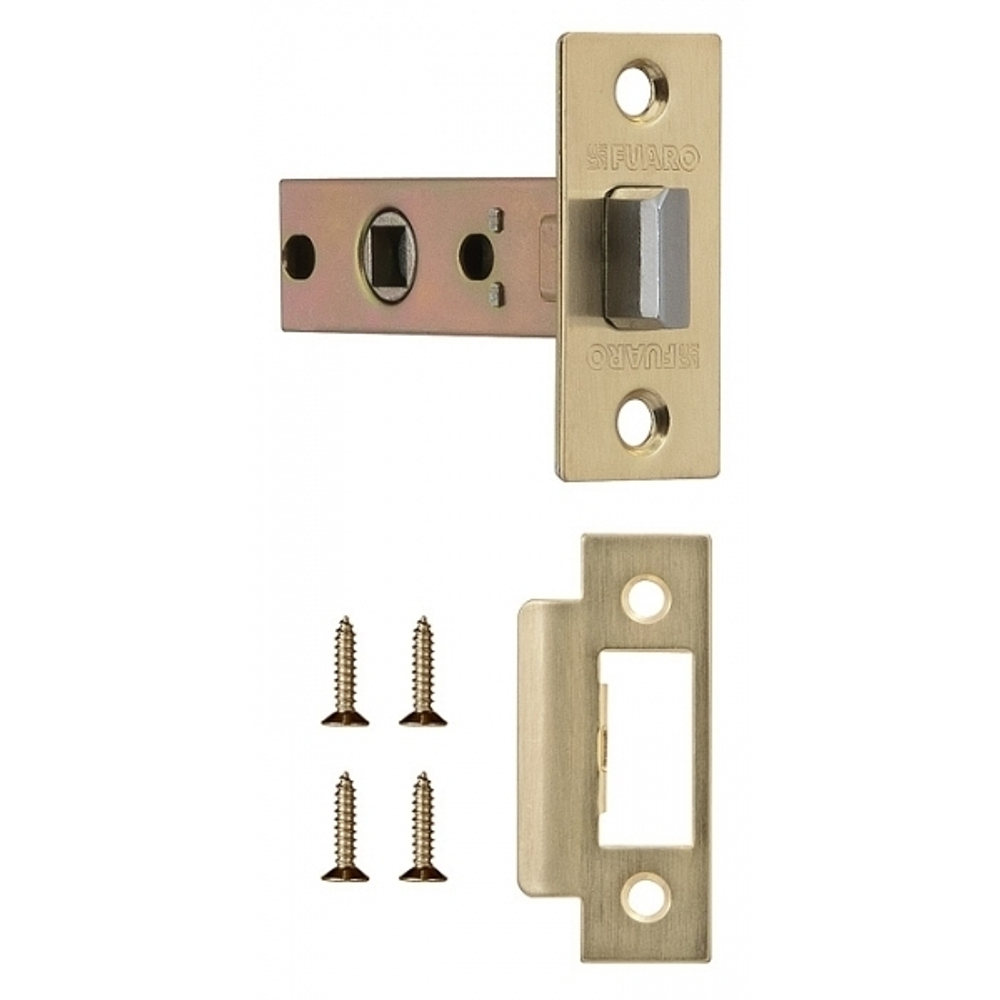 Защелка врезная металл Фуаро F12-45-25 SG, цвет золото матовое (гарантия - 12 месяцев)