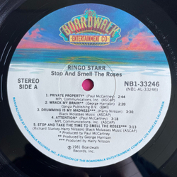 Винтажная виниловая пластинка LP Ringo Starr, Stop And Smell The Roses (США 1981)