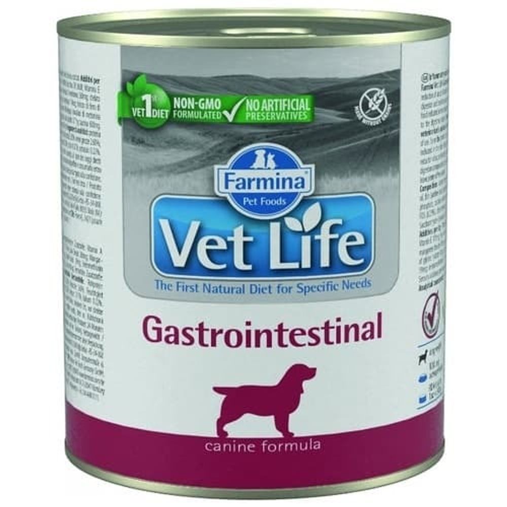 Влажний диетический корм Farmina Vet Life Dog Gastro-Intestinal для собак при заболеваниях ЖКТ 300г Влажний диетический корм Farmina Vet Life Dog Gastro-Intestinal для собак при заболеваниях ЖКТ 300г