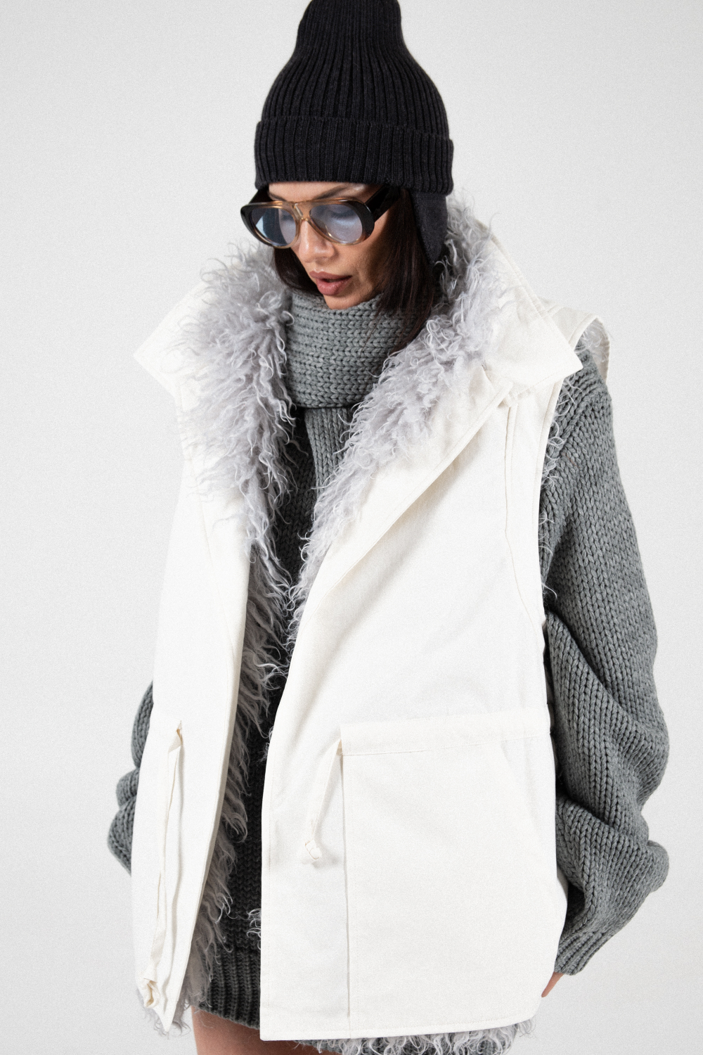 Жилет с мехом RIKKY