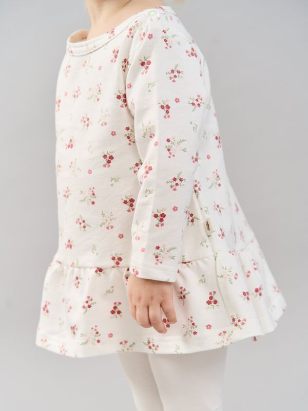 Платье туника с рюшей 