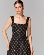 Платье длины миди из премиального твида