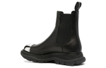 Alexander McQueen Tread Slick Boot "Black Silver"