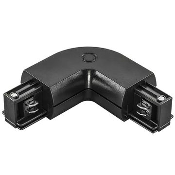 Коннектор L-образный для трехфазного шинопровода 504127 черный Barra Lightstar