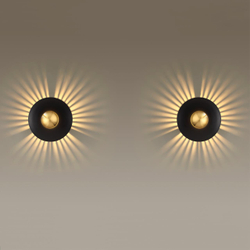 4223/13WL MIDCENT ODL21 447 черн/золот/металл Настенный светильник IP20 LED 13W 1520Лм 3000K ADAMAS