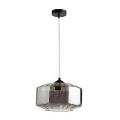 4746/1 PENDANT ODL21 409 дымчатый/черный Подвес E27 60W BINGA